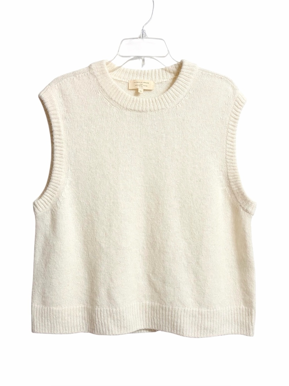 La Maille Sezane Paris Samuel Merino Wool Alpaca Sweater XL Luxury Minimalist